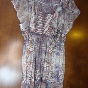 Apt. 9 Embellished Cap Sleeve Top Size PXL NWOT